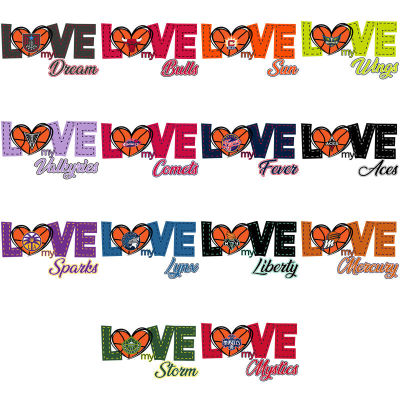 12 Women's Basketball Team Design PNG Bundle: Logos, Graphics & More