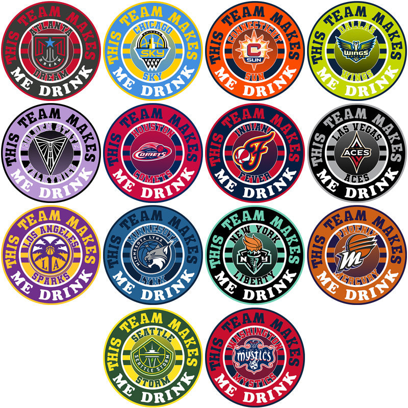 12 Women's Basketball Team Drinking Designs PNG Bundle