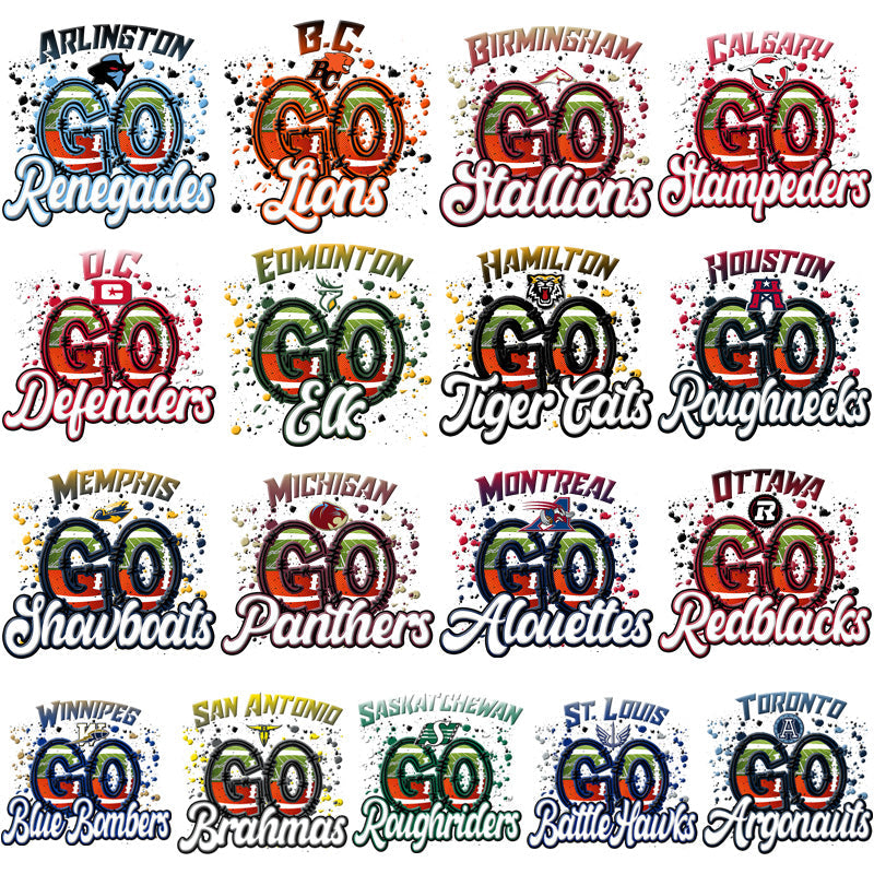 Canada Football Team Logo Bundle: 17 PNG Designs