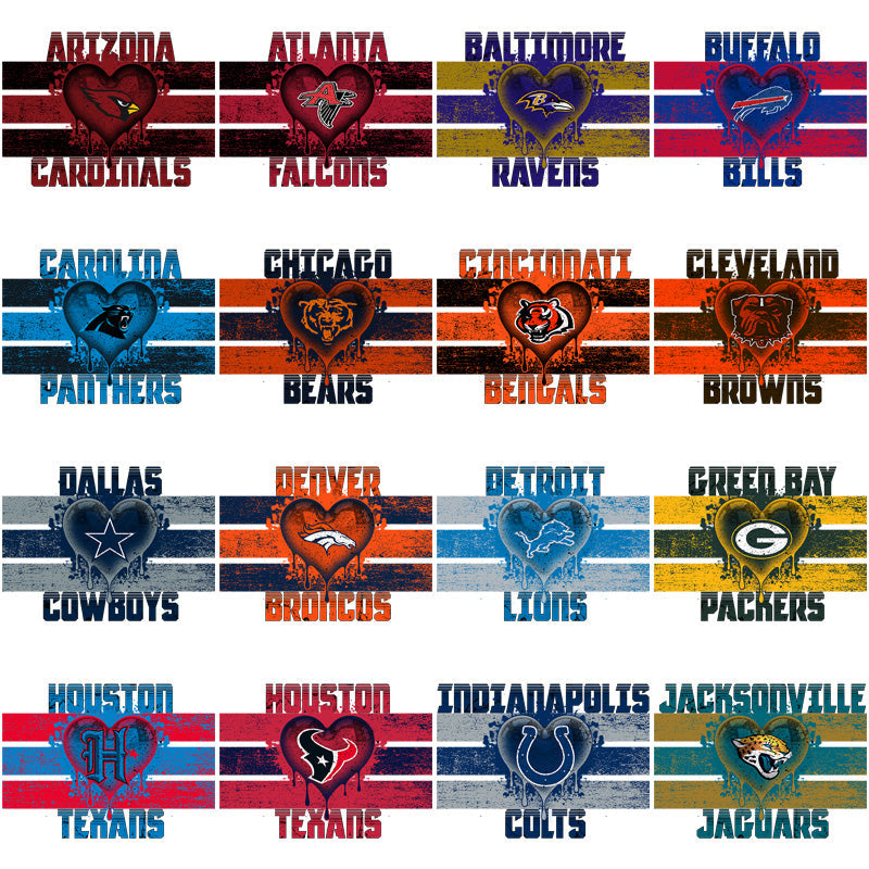32 NFL Team Drip Designs: PNG Bundle for Football Fans