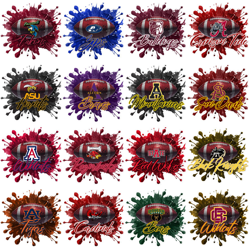 NCAA Football Logos: 119 College Team PNG Designs Bundle