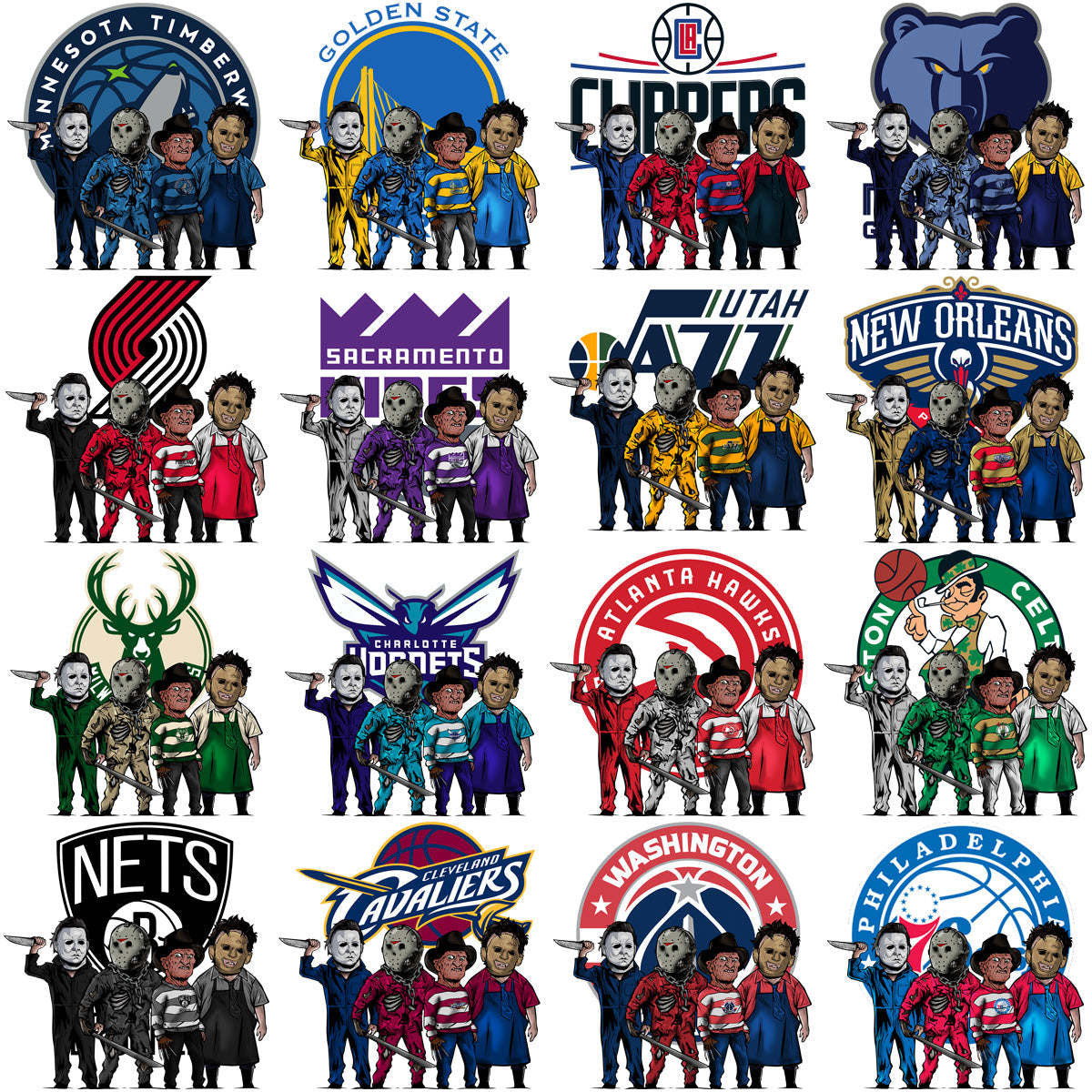 30 High-Quality Basketball Slasher Team Designs: PNG Bundle