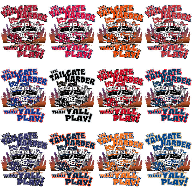 30 MLB Team Tailgate Bus PNG Designs: Ultimate Bundle