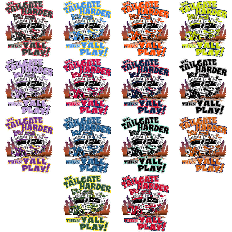 12 Women's Basketball Team Tailgate Bus PNG Designs Bundle