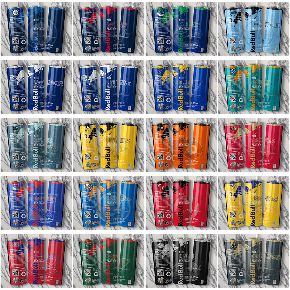 Red Bull Ice Hockey Tumbler Wraps: 32 Team Bundle (JPG)
