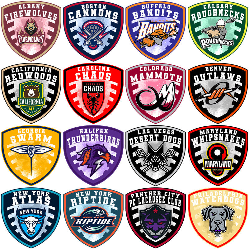 23 Premium Lacrosse League Shield Logo Designs (PNG Bundle)