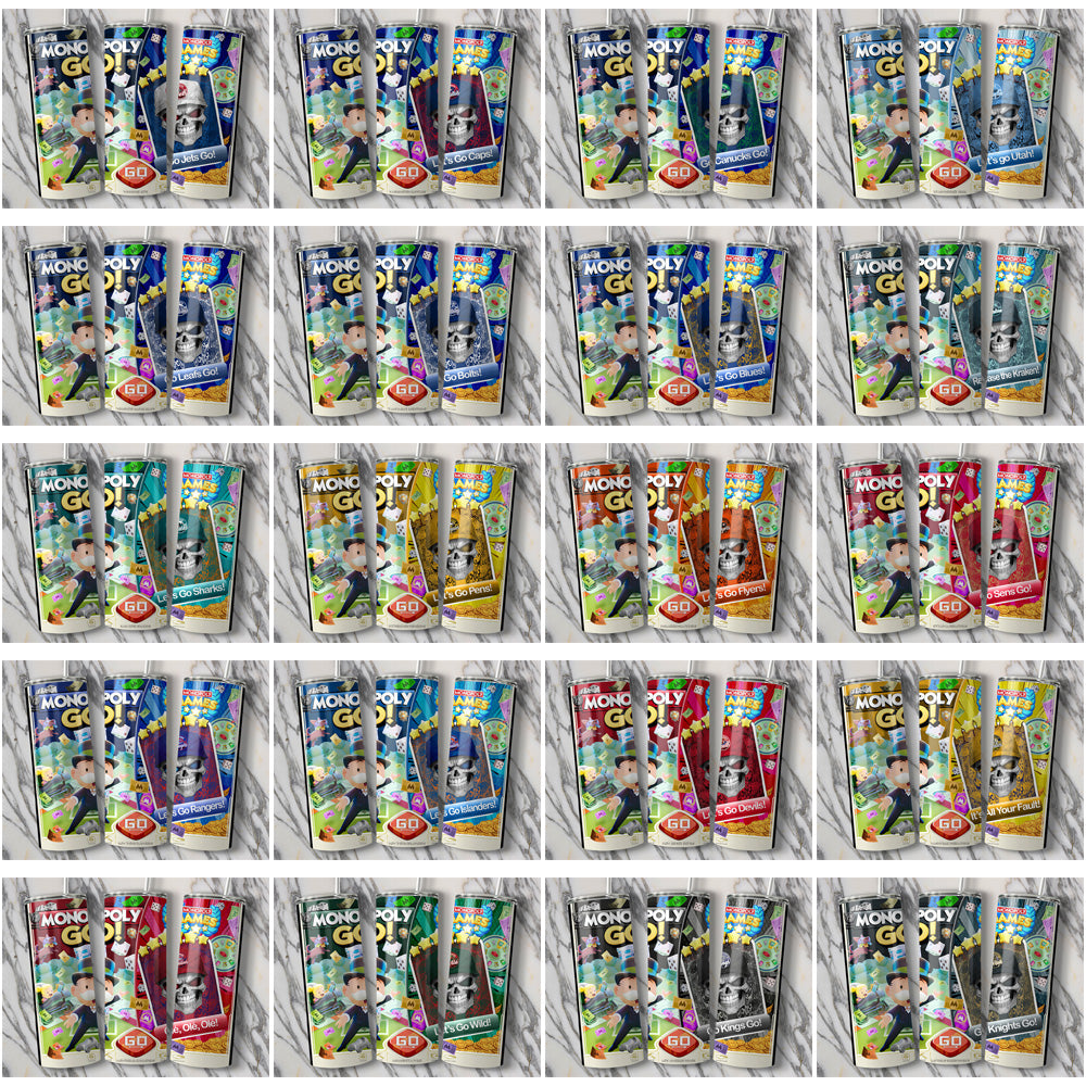 Monopoly Go! Ice Hockey Tumbler Wraps: 32 Team Bundle (JPG)
