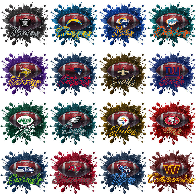 32 NFL Team Logos: High-Resolution PNG Bundle for Football Designs