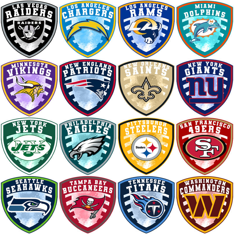 32 High-Resolution Football Team Shield Logos: PNG Bundle