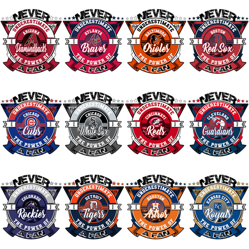 30 Underrated MLB Team Fan Design PNG Bundle: Free Download