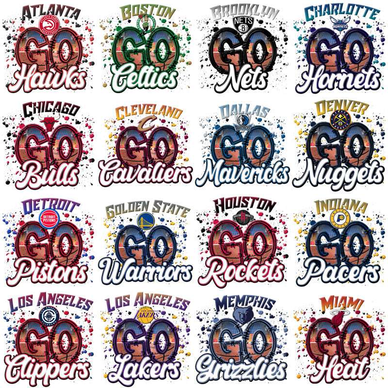 30 Basketball Teams GO Team Name Designs Bundle PNG