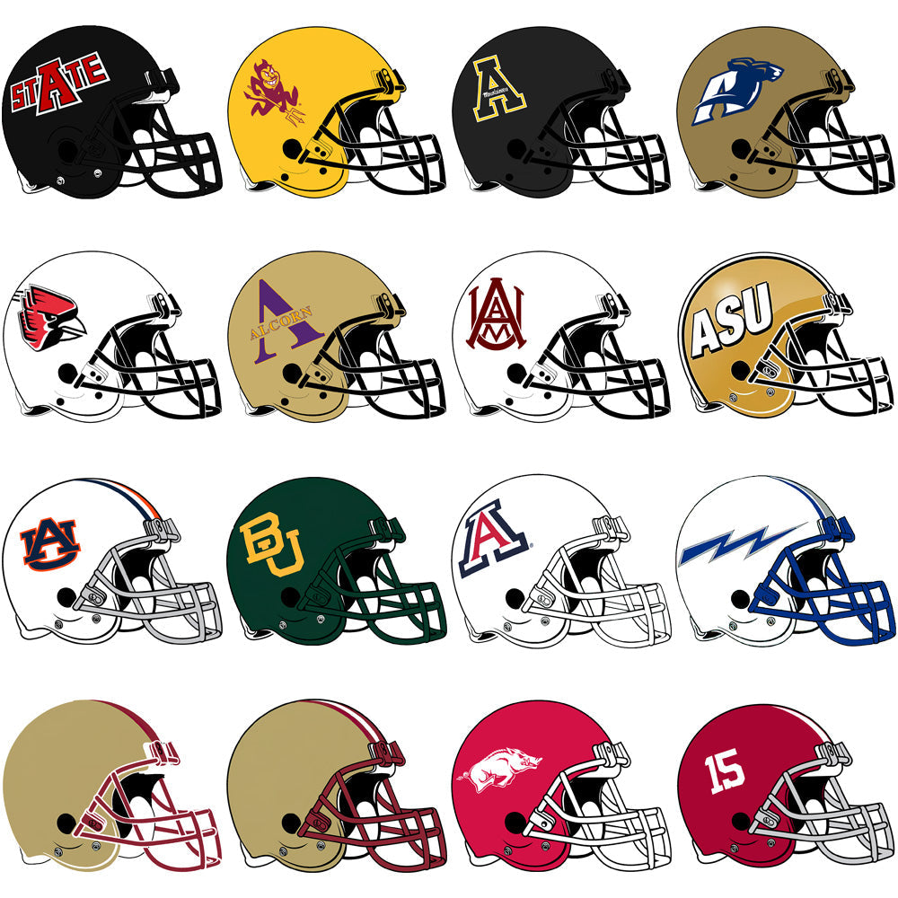 118 NCAA College Football Helmet PNG Designs: Ultimate Bundle