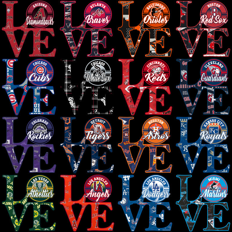 30 MLB Team Logo PNG Bundle: High-Quality Designs for Fans