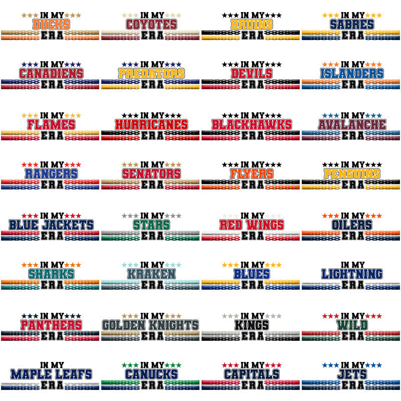 32 NHL Team Ice Hockey PNG Designs Bundle: Logos & Graphics