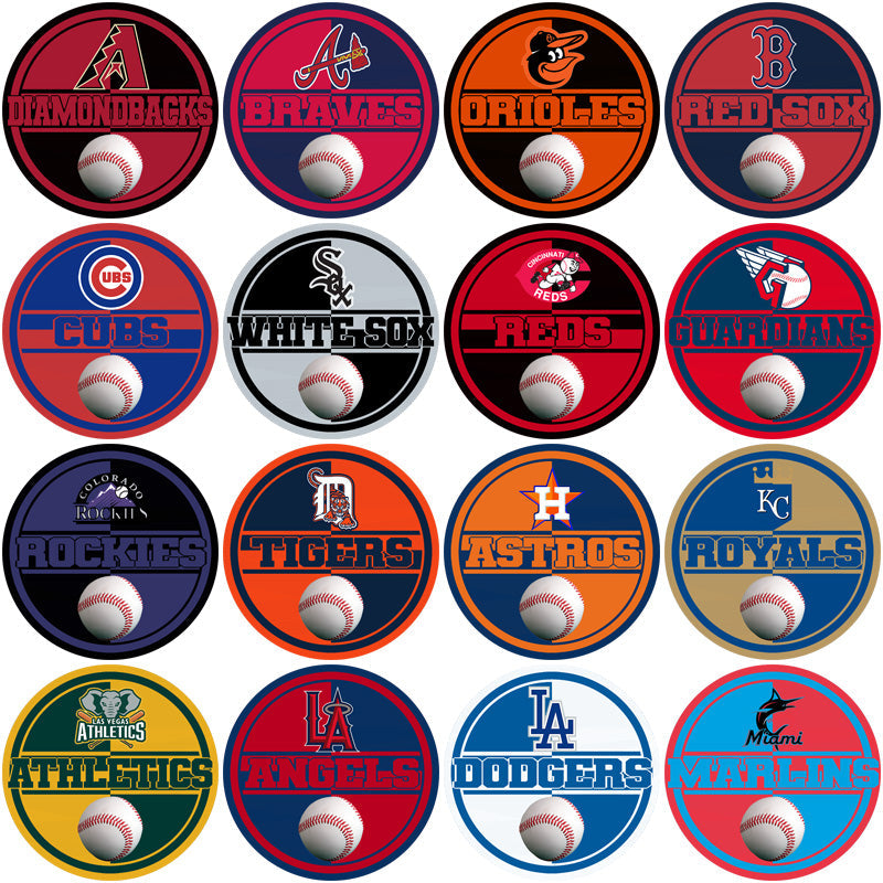 30 MLB Team Logos: Loyal Circle PNG Bundle for Designs
