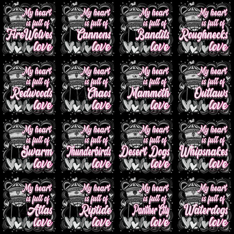 Lacrosse League Team Tower Designs: 23 PNG Bundle