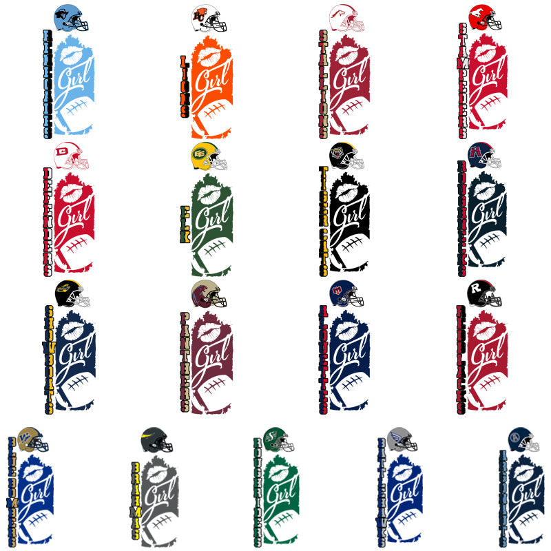 Canada Football Team Girls PNG Bundle: 17 Designs