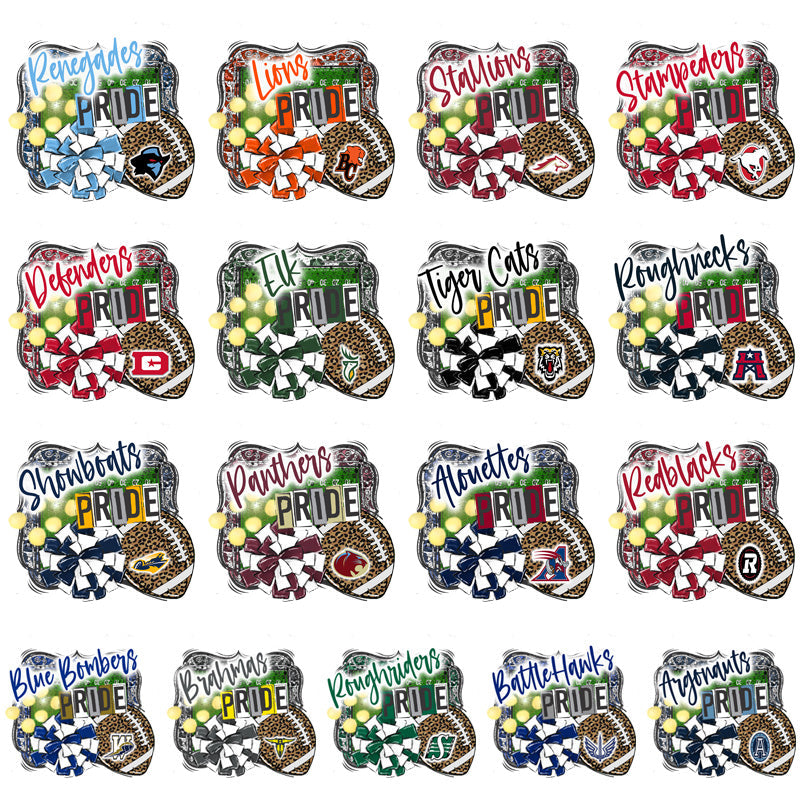 Canada Football Team Pride: 17 PNG Designs Bundle