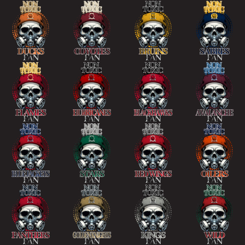 32 Non-Toxic Ice Hockey Team PNG Fan Designs Bundle