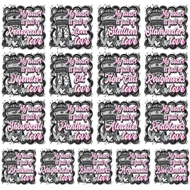 Canada Football Team Logos: 17 PNG Tower Designs Bundle