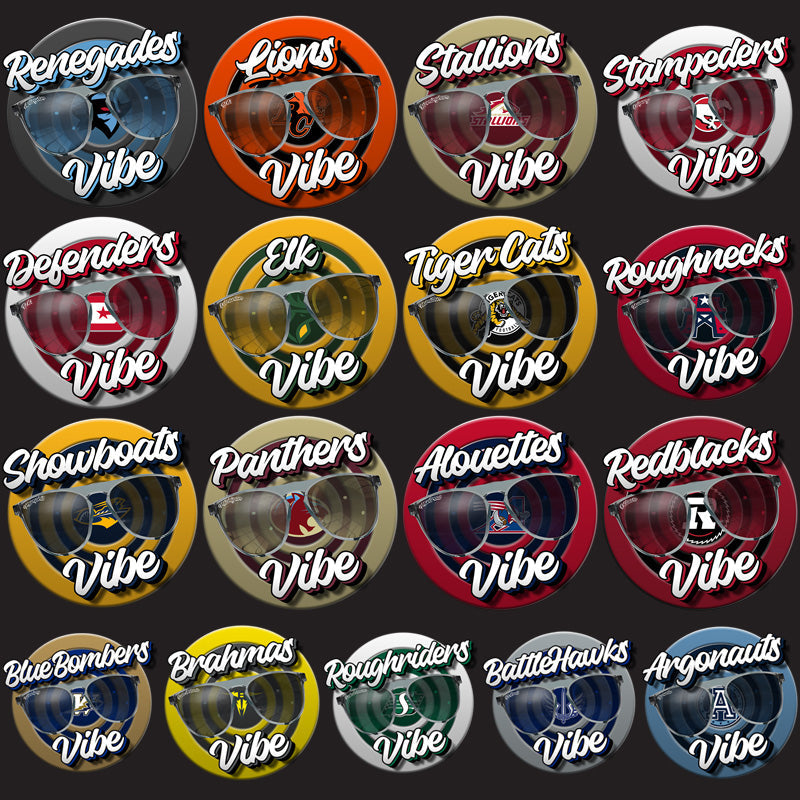Canada Football Teams Vibes: 17 PNG Designs Bundle