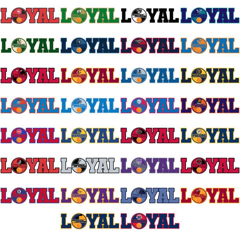 30 Basketball Teams Loyal Designs Bundle PNG