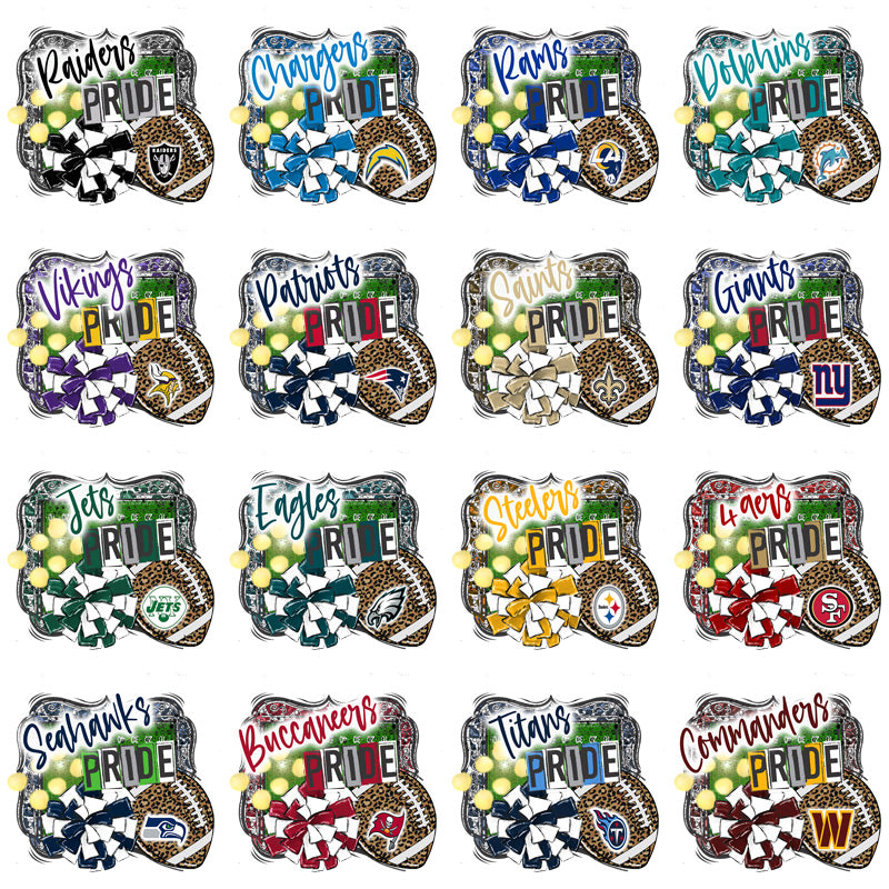 32 NFL Team Logo PNG Bundle: High-Resolution Fan Graphics