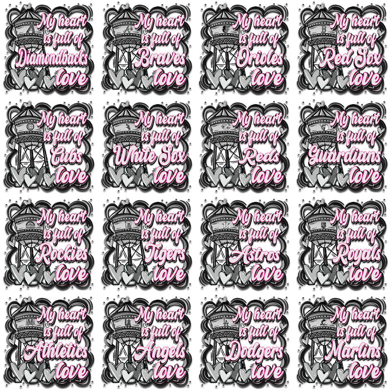 30 MLB Team Logos: Tower Design PNG Bundle for Baseball Fans