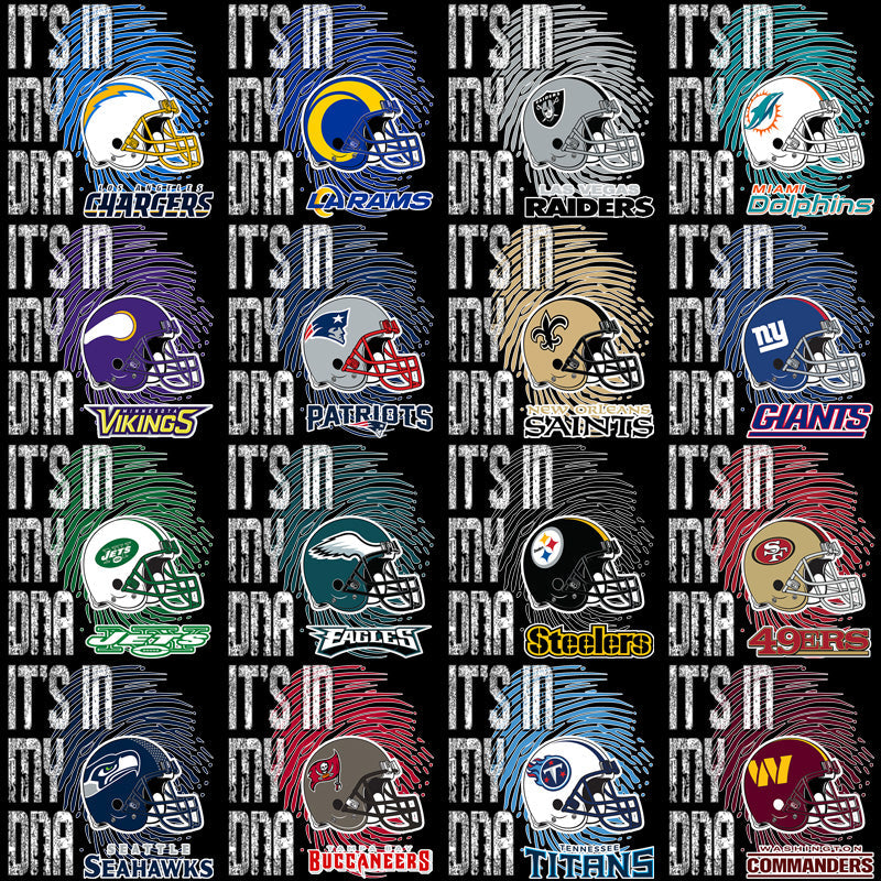 32 NFL Team Logos: PNG Bundle for Designs & Crafts