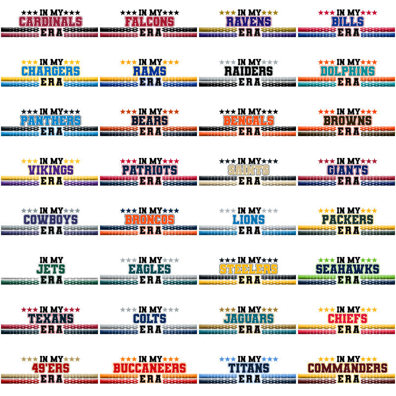 32 NFL Team Logos PNG Bundle: Vintage Era Designs