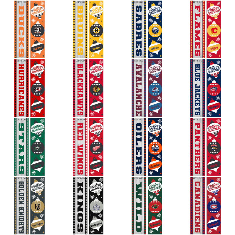 32 Ice Hockey Team Holiday PNG Bundle: Festive Designs for Teams