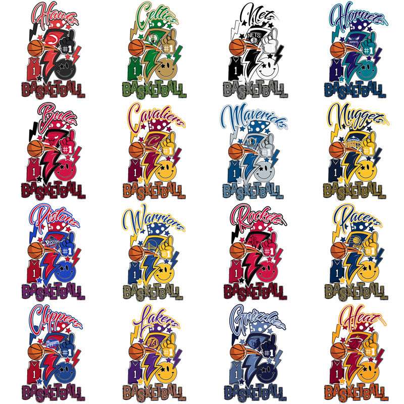 30 Basketball Teams Team Bolt Designs Bundle PNG