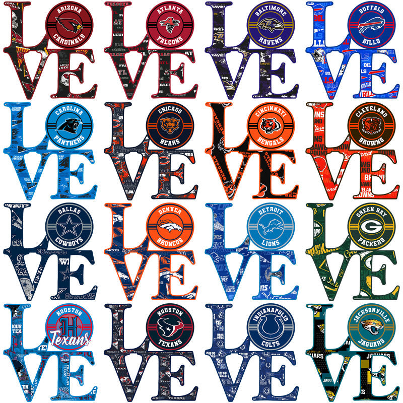 32 NFL Team Logo PNG Designs Bundle: High-Resolution Graphics