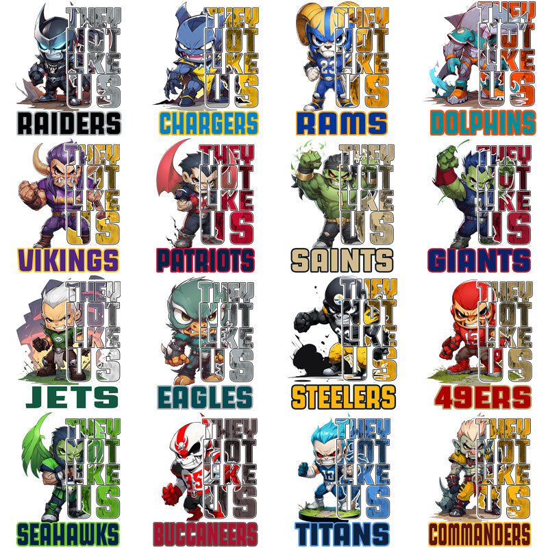 32 Unique NFL Mascot PNG Designs: A Team Fan's Bundle