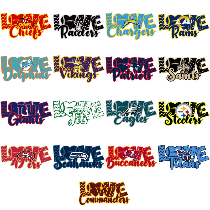 32 NFL Team Logos: PNG Bundle for Football Designs & Fan Projects