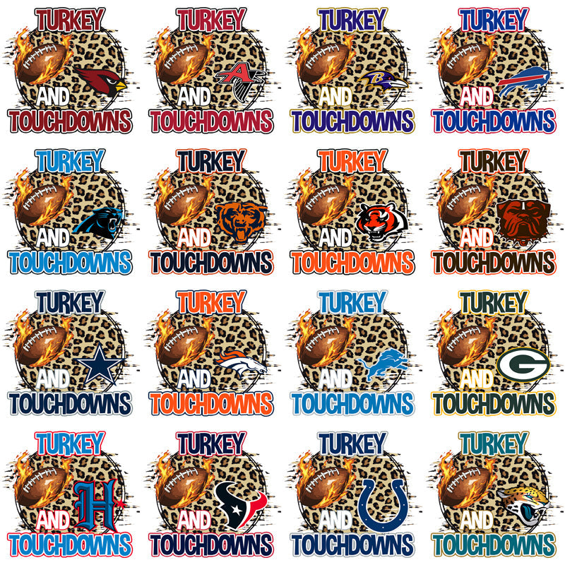 Turkey Football Team Logos: 32 PNG Designs Bundle