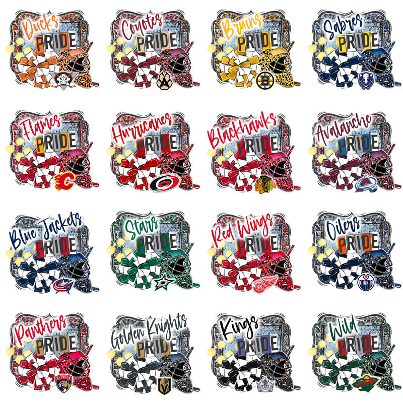 32 Ice Hockey Team Logos: PNG Bundle for Fan Merch & Designs