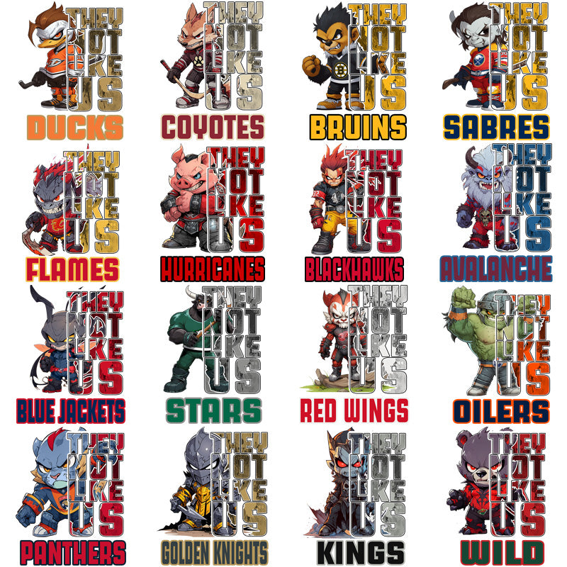 32 Unique Ice Hockey Mascot PNG Designs: A Bundle for Teams