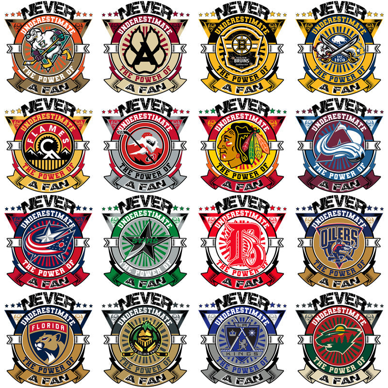 32 Underrated Ice Hockey Team Fan Designs: PNG Bundle