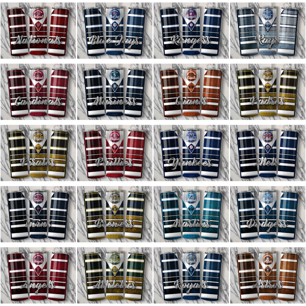 30 MLB Team YETI Tumbler Wraps JPG Bundle: Instant Download
