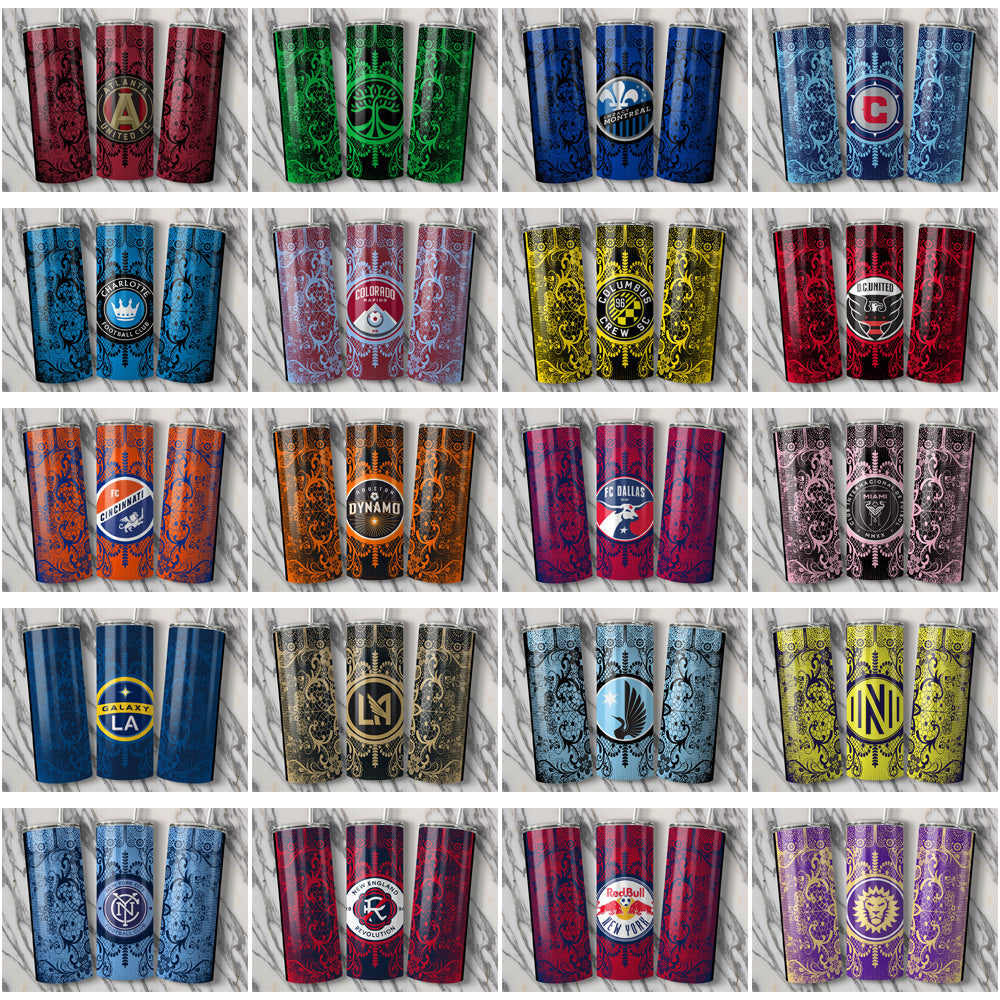30 USA Soccer Team Tumbler Wraps: Lace & Logo JPG Bundle
