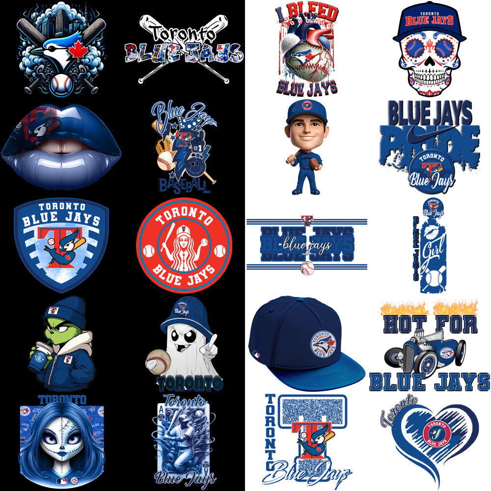 Toronto Blue Jays Baseball PNG Bundle: 63 Designs for Your Projects