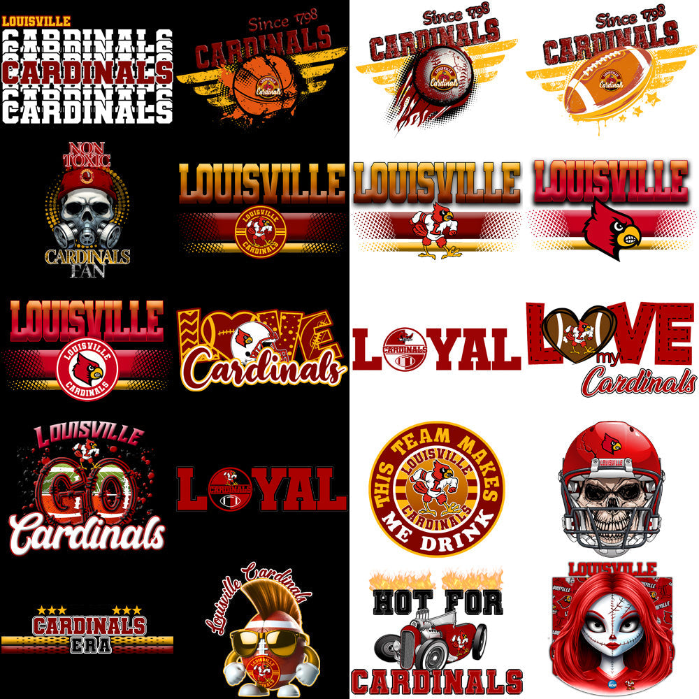 85+ Louisville Cardinals PNG Designs: SVG Bundle for Crafts & Merch