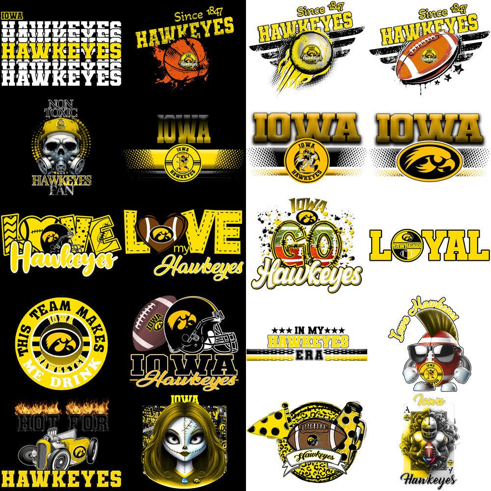 77 Iowa Hawkeyes PNG Designs Bundle: High-Quality Graphics for Your Projects