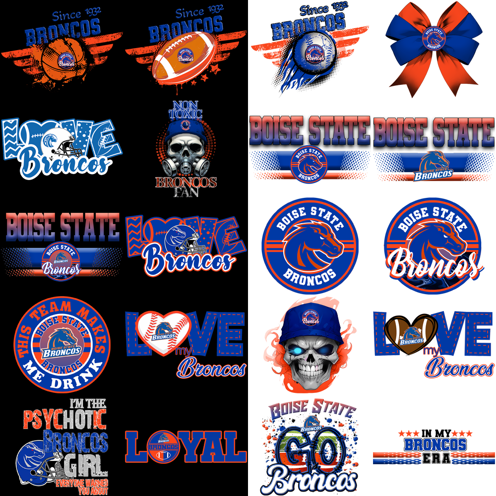 85 Boise State Broncos PNG Designs: Mascot, Logos & More!