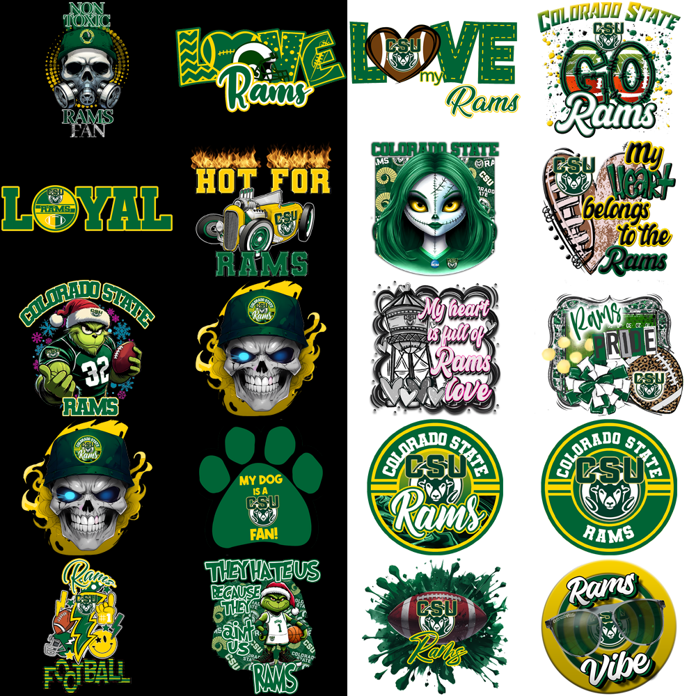30 High-Quality Colorado State Rams PNG Designs: Logos, Mascots & More