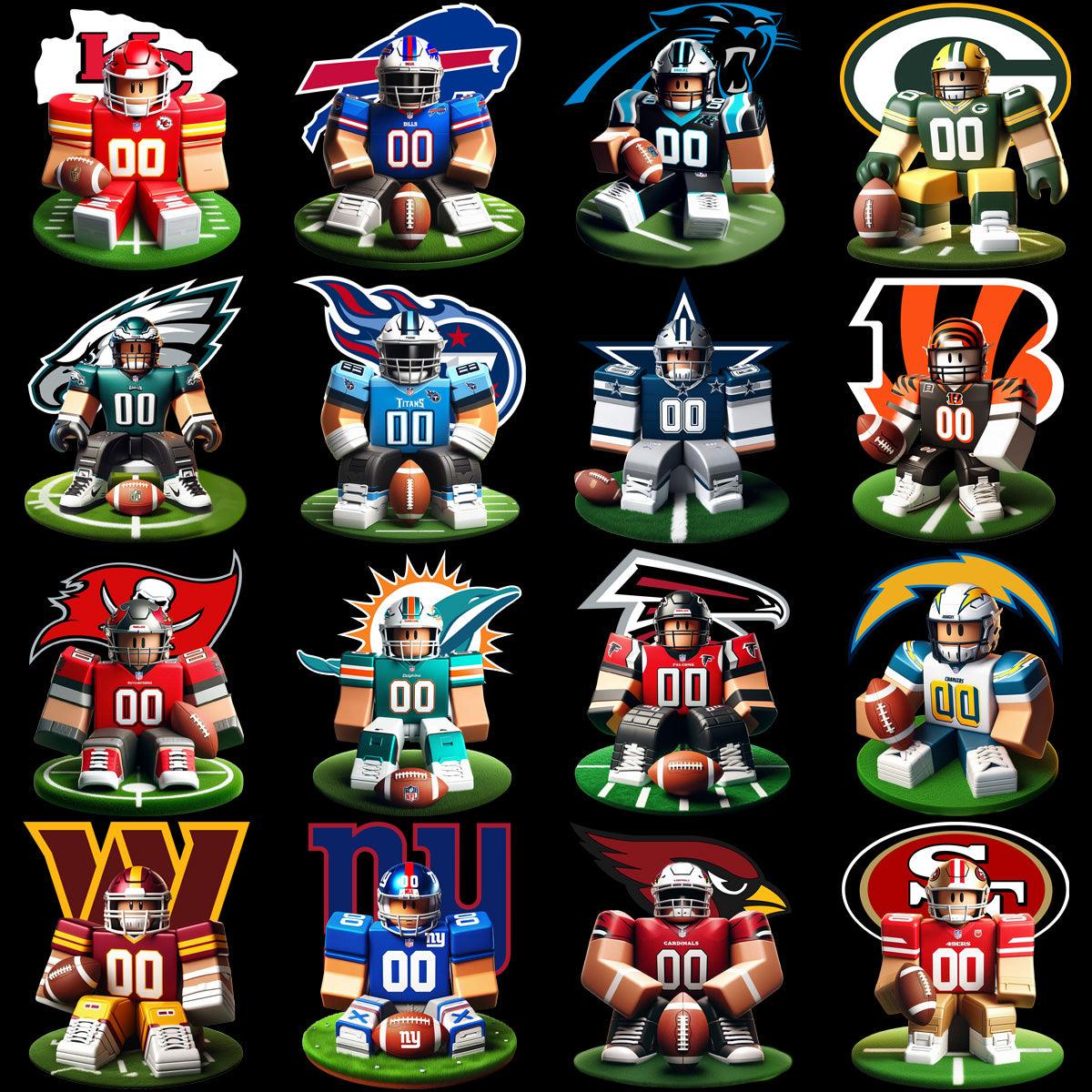 32 Roblox Football Team PNG Designs: Ultimate Gaming Bundle