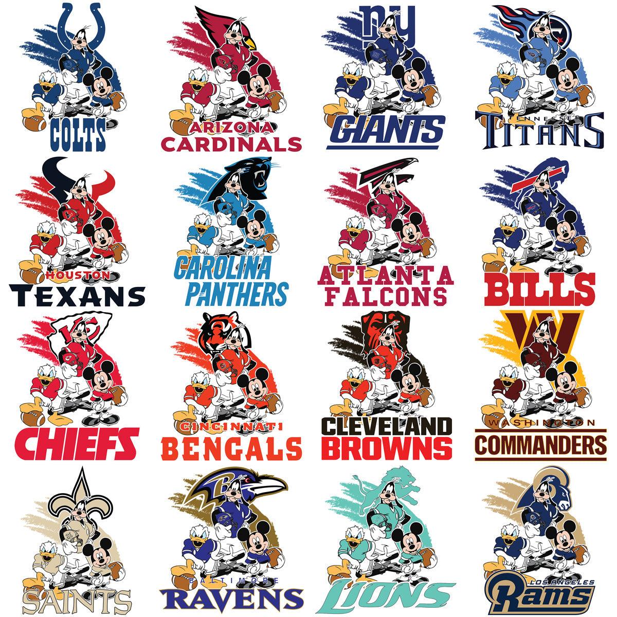 32 Cartoon Mouse Football Teams: PNG Bundle for Mascot Designs