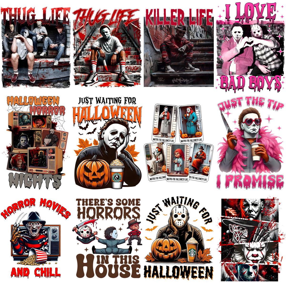 29 Spooky Halloween Horror Movie PNG Designs Bundle