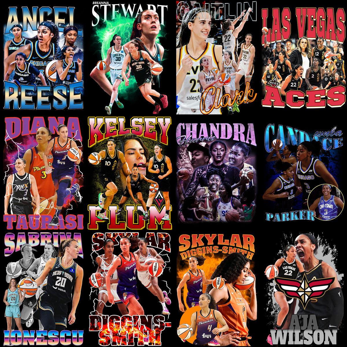 30 Women's Basketball Player PNG Designs: Bundle for Teams & Fans